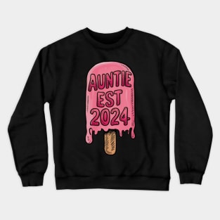 Promoted to Great Auntie Est 2024, Gift for Aunt Crewneck Sweatshirt